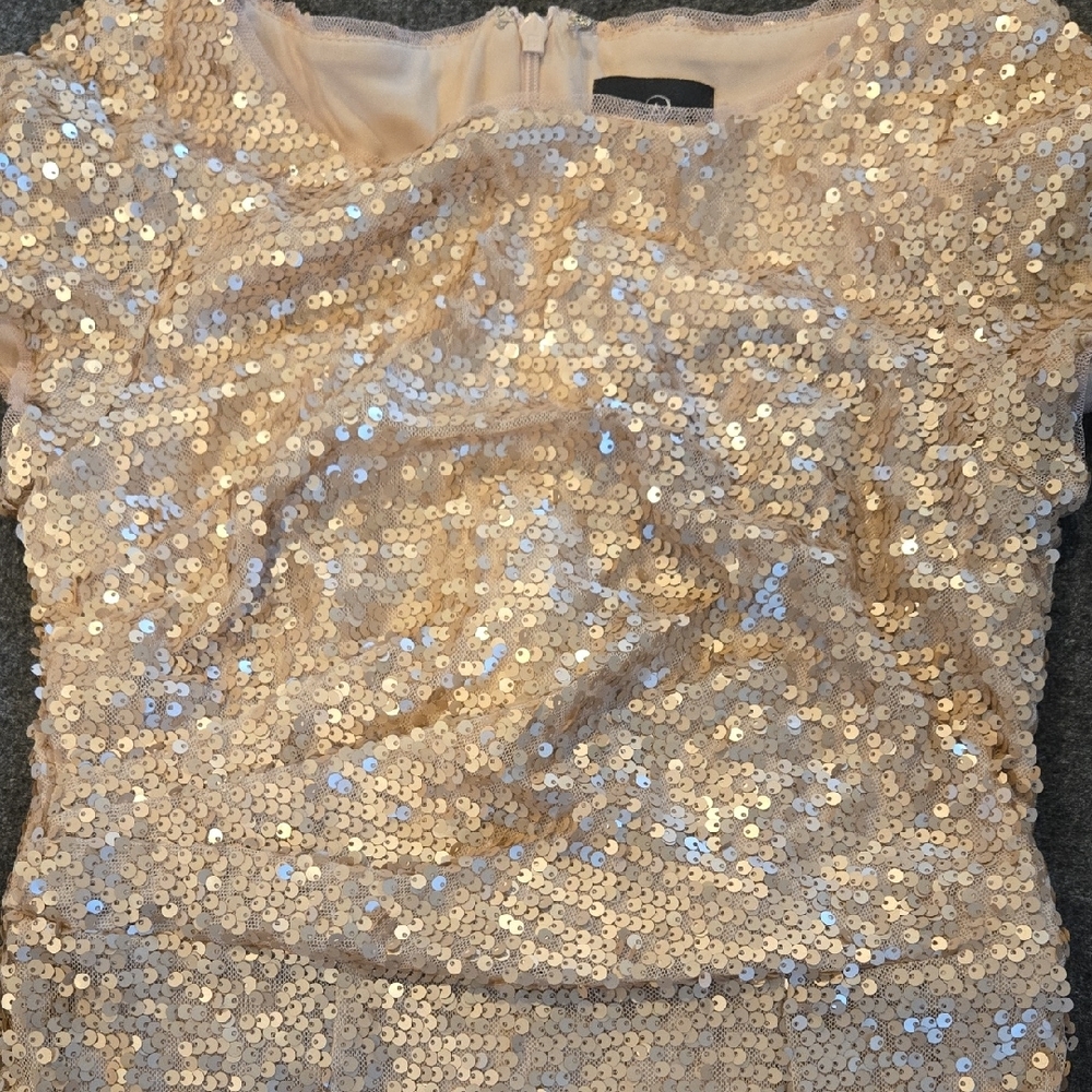 Adrianna Papell Elegant Cream Dress